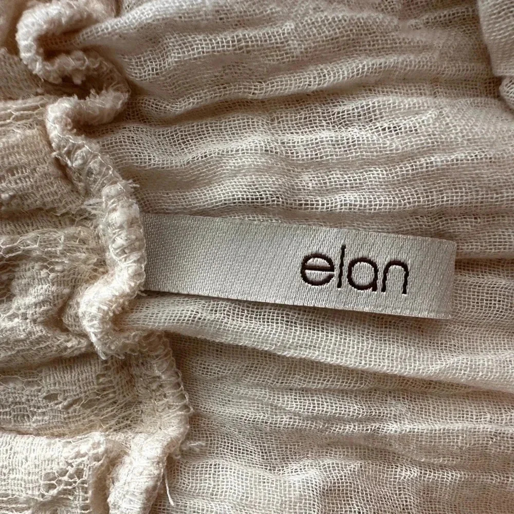 ELAN Ivory LACE Boho Genie Pants - Picture 8 of 10